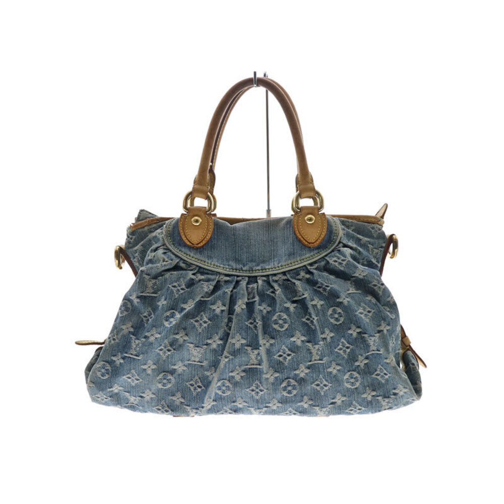 Louis Vuitton Neo Cabby Shoulder Bag Handbag Blue Monogram Denim